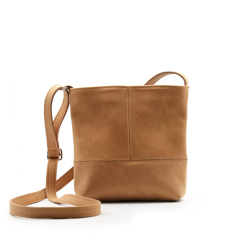 VELLIES &amp; Simple Sling Bag | Tan Leather
