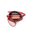 VELLIES & Compact Sling Bag | Red Leather