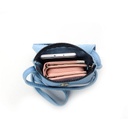 VELLIES & Compact Sling Bag | Blue Leather