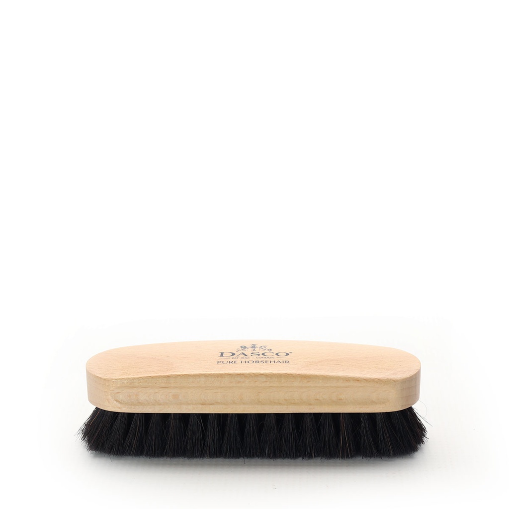 Leather Shoe Cleaning &amp; Polishing Brush - brown horsehair