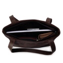 Shopper Handbag | Dark-brown Leather