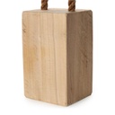 Solid Wood Door Stopper (7kg) - with rope handle