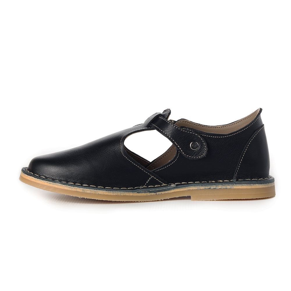 Llandudno Ladies Sandals | BLACK Nubuck Leather