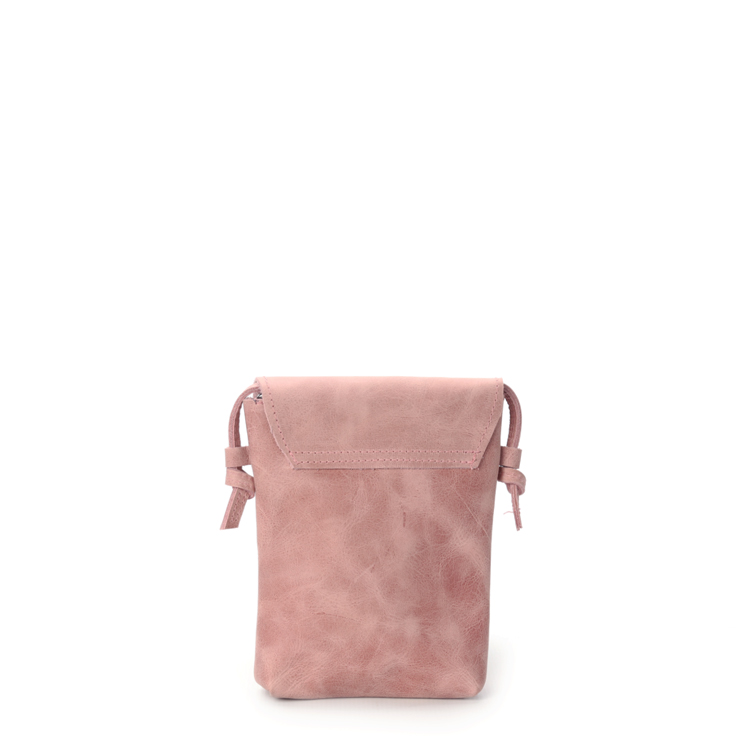 Compact Sling Bag | Pink Leather