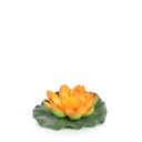 Artificial Floating Lotus (15cm) - orange