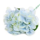 Artificial Christmas Rose (66cm) - light blue