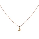 Petite Seashell Butterfly Pendant | with gold chain