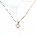Petite Seashell Star Pendant | with gold chain