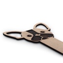French Bulldog Shaped Wood Bookmark