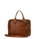 Slim Laptop Bag - Brown Leather - 15"