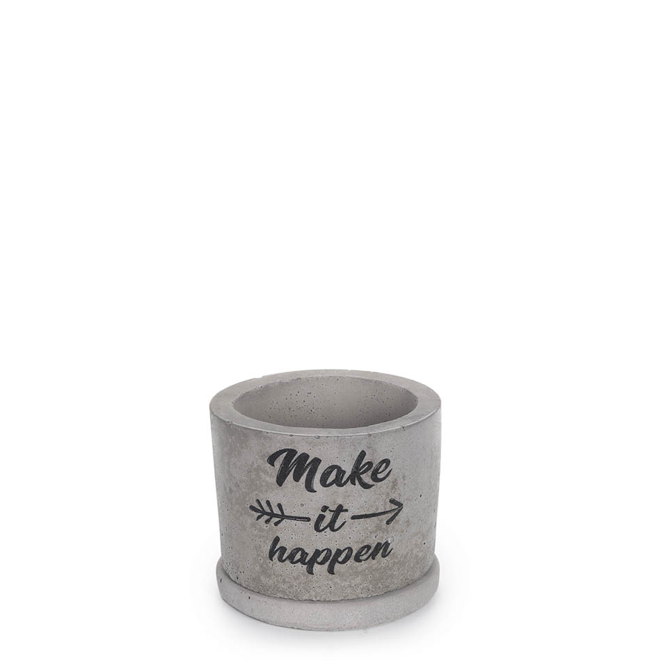 Printed Concrete Pot (7cm) | make it happen