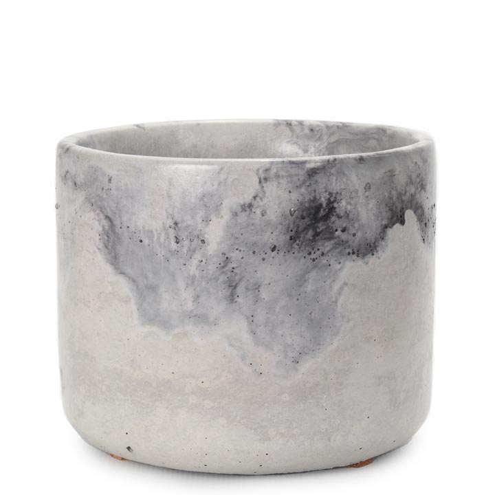 Round Marble Concrete Cover Pot 12/15/18/20cm