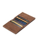 Personalised Men’s Card Holder | Walnut Brown Leather