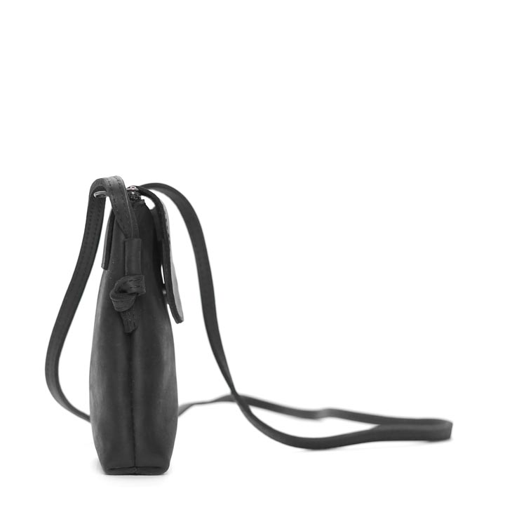 Simple Elegance (small) Sling Bag | black leather