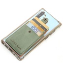 Stick On Phone Card Holder | genuine leather