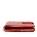 Large Slim Ladies Leather Wallet (17 card slots) | red