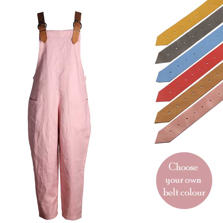 Lino Jumpsuit - Long - Flamingo