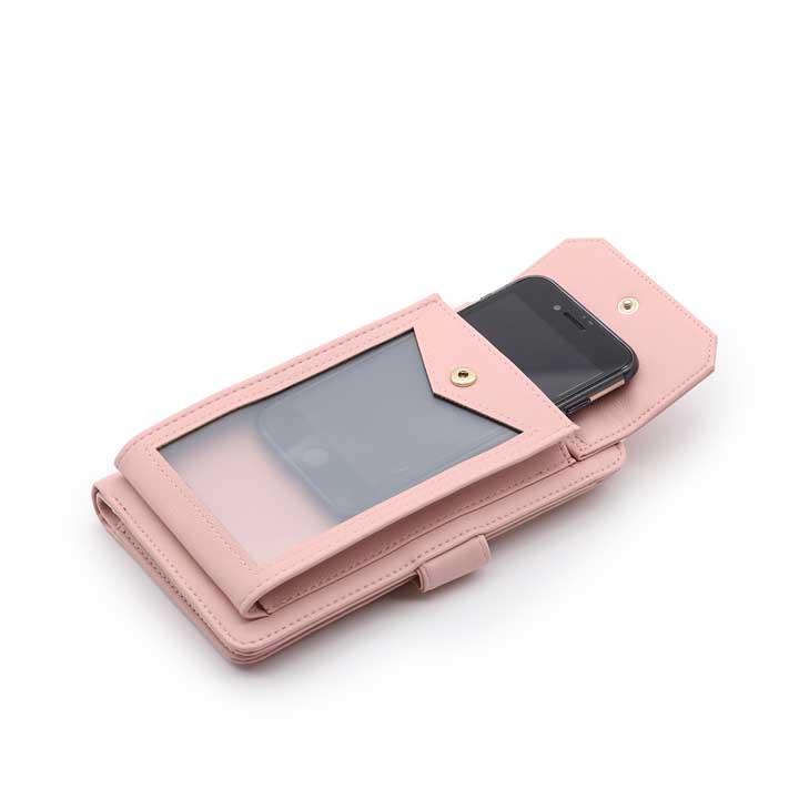 Ladies Slim Phone Wallet - Pink