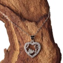 Lovable Heart Necklace - Sterling Silver