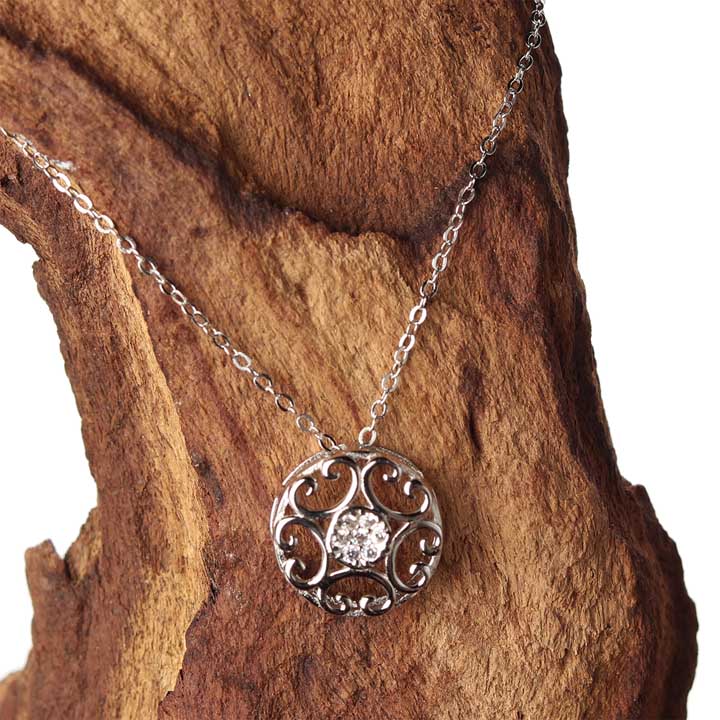 Wheel Of Love Necklace - Sterling Silver