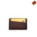 Leather Card Wallet - Wallnut