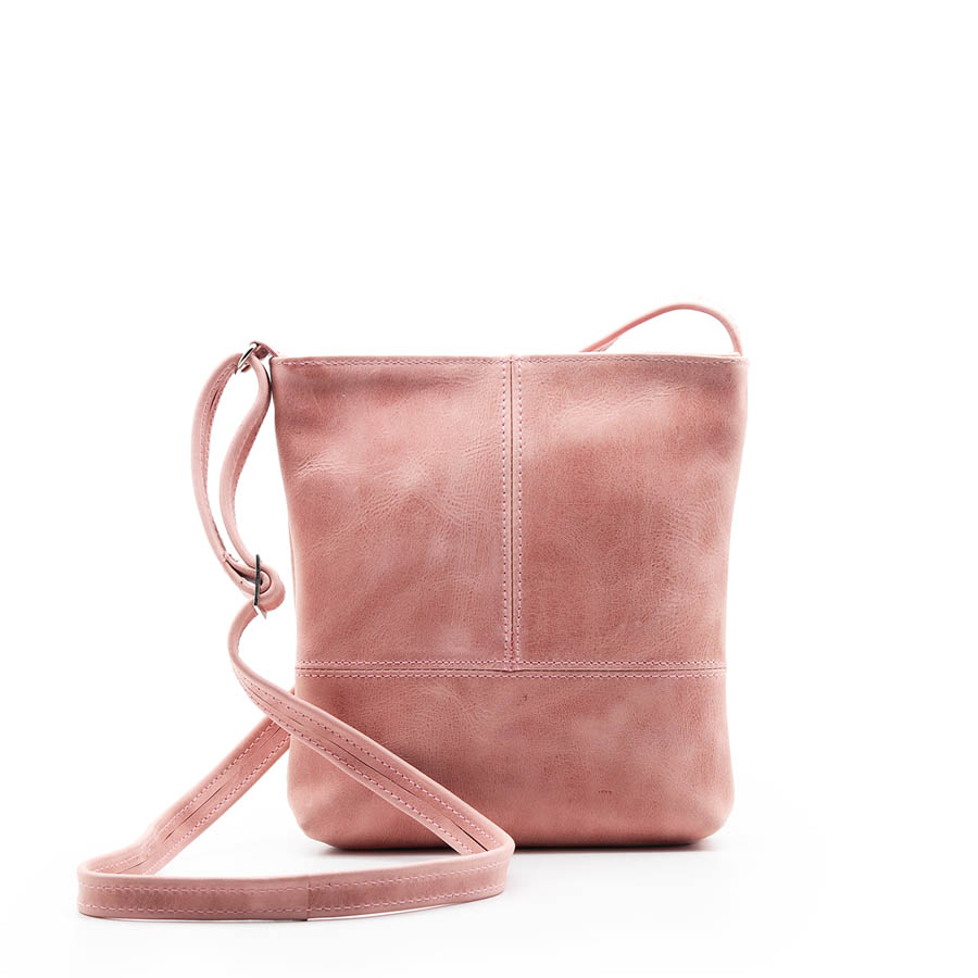 VELLIES & Simple Sling Bag | Pink Leather