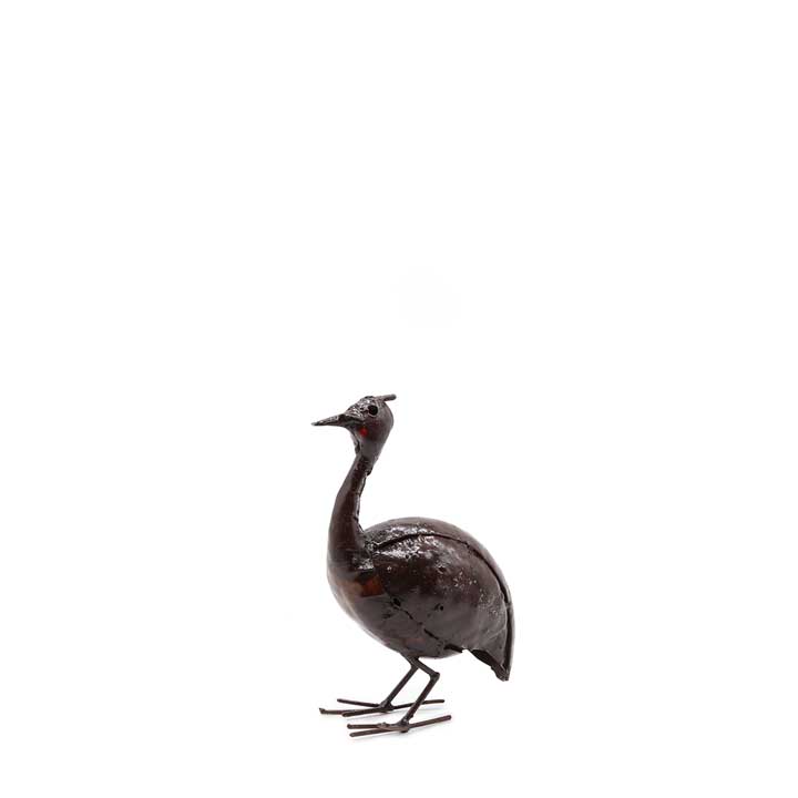 Metal Guinea Fowl Garden Ornament (small) | height +/- 25cm