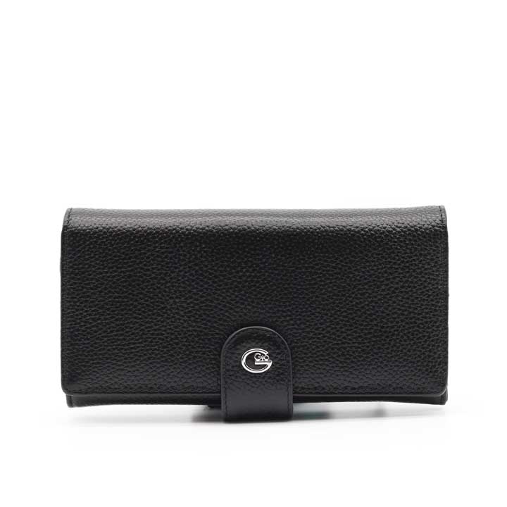 Ladies Deluxe Genuine Leather Wallet - Black