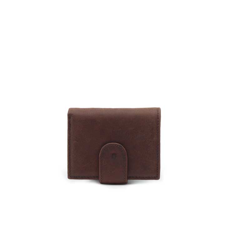Mens Modern Leather Wallet - Brown