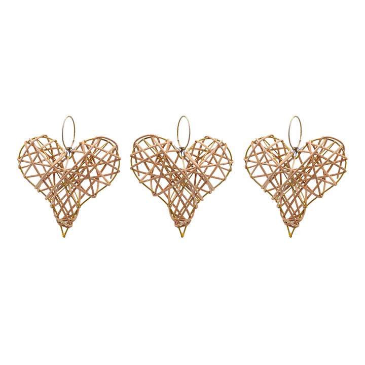 Weaved Heart - Small set of 3