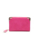 Ladies Small Zipper Wallet - Bright Pink