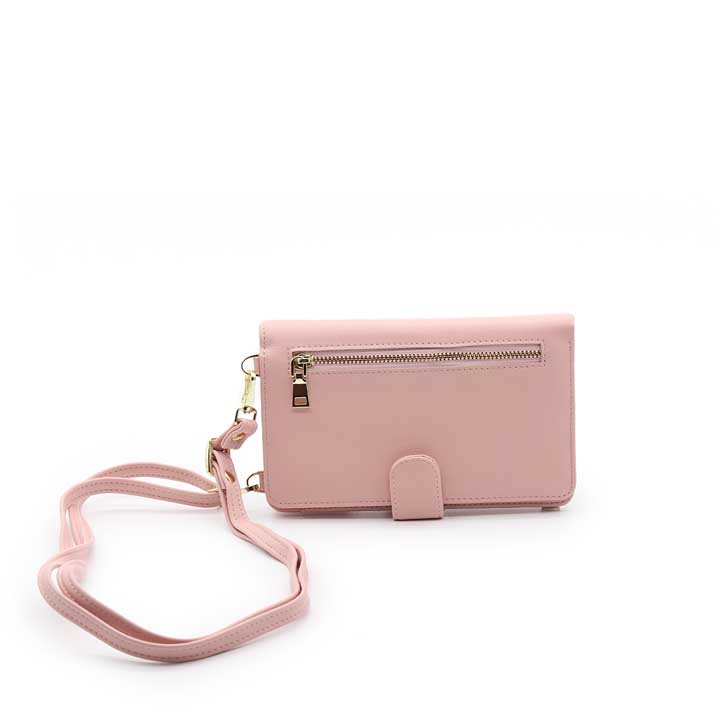 Ladies Slim Phone Wallet - Pink