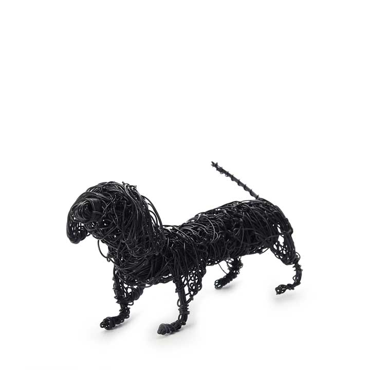 Wire Dachshund Dog Ornament | height +/- 13cm