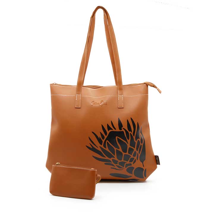 Protea Handbag - Bronze