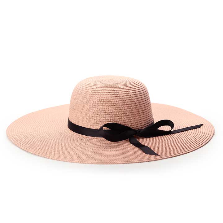 Ladies Panama Hat - Pink