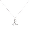 Giraffe Family Pendant Necklace - Sterling Silver