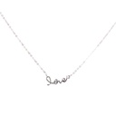 Love Pendant Necklace - Sterling Silver