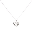 Cross My Heart Pendant Necklace - Sterling Silver