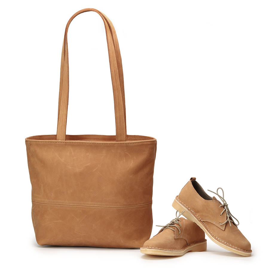 VELLIES &amp; Shopper Handbag | Tan Leather