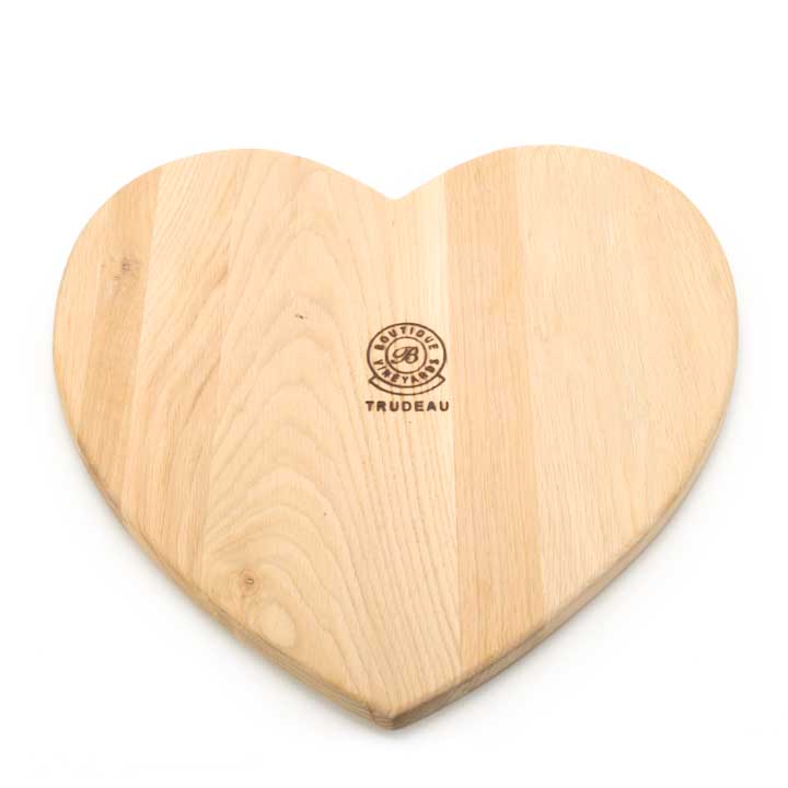 Heart French Oak Cheese Board - Large