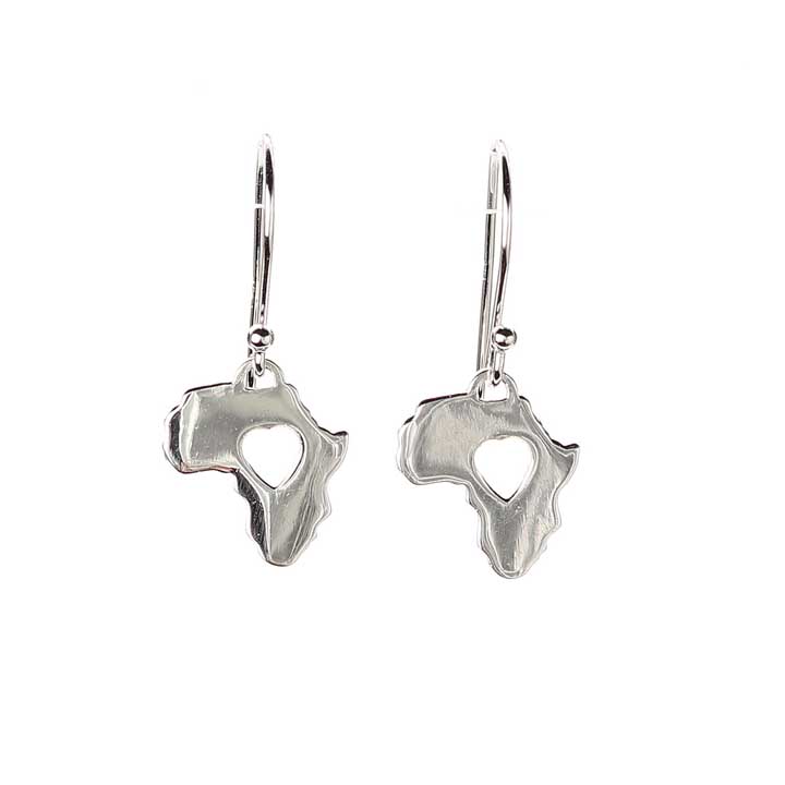 Heart of Africa Earrings - Sterling Silver