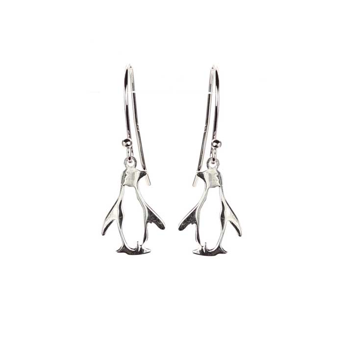 Penguin Earrings - Sterling Silver
