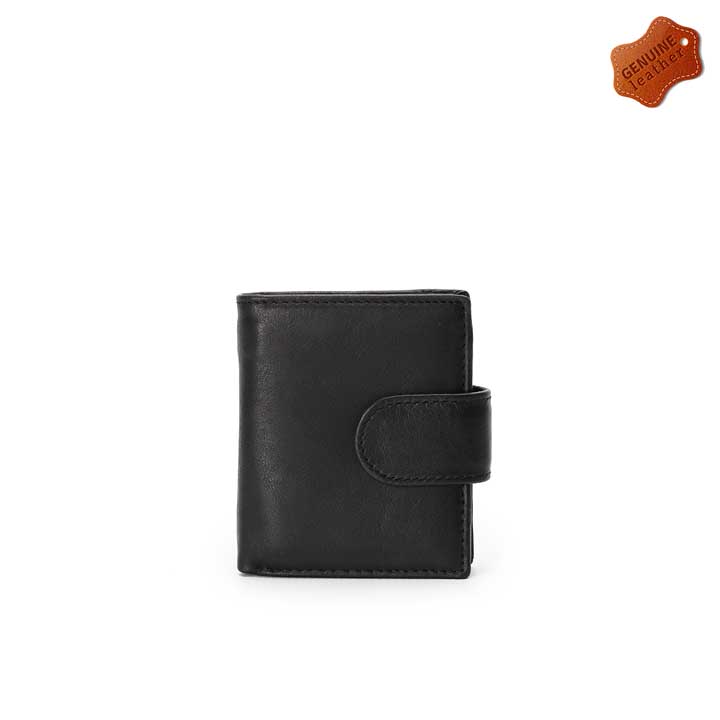 Mens General Leather Wallet - Black