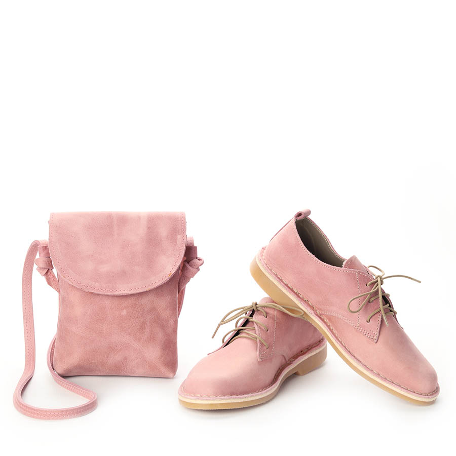 VELLIES & Compact Sling Bag | Pink Leather