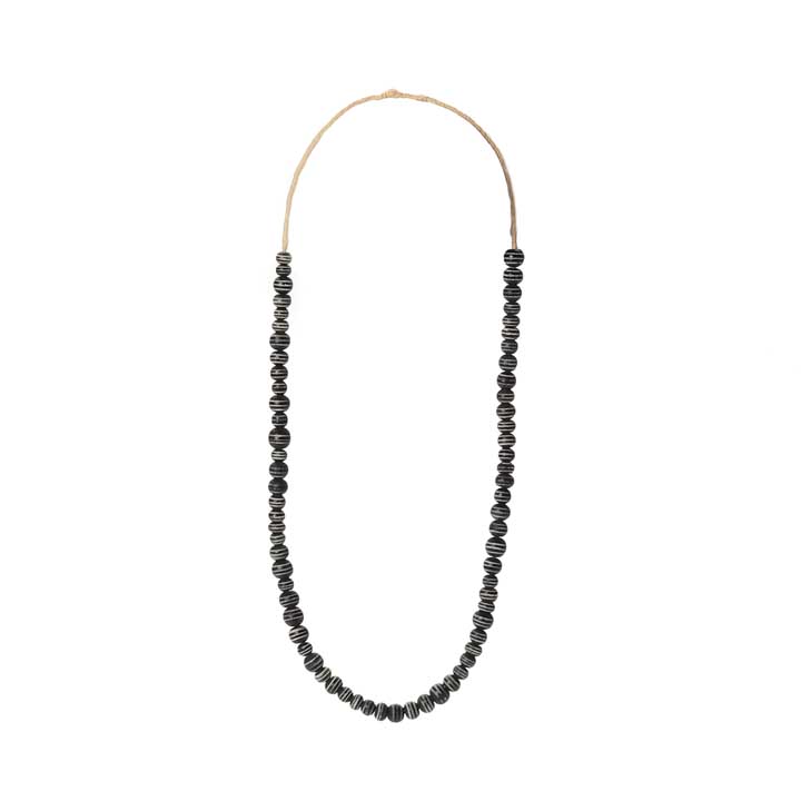 African Ball Necklace - Black