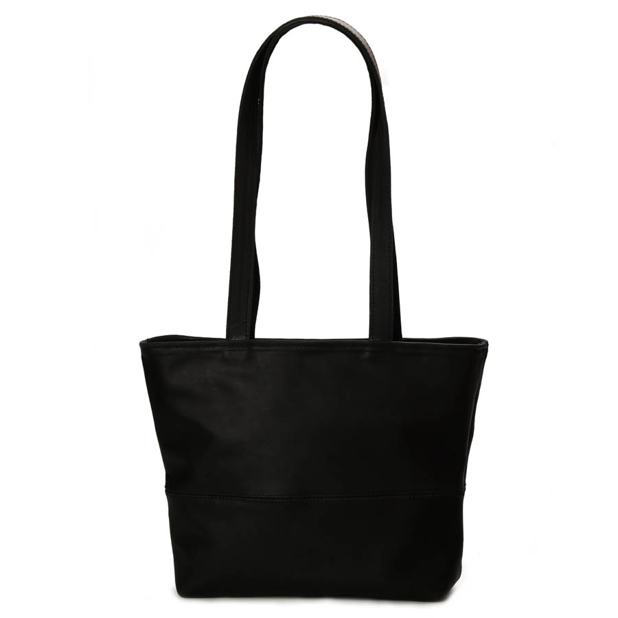Shopper Handbag | Black Leather