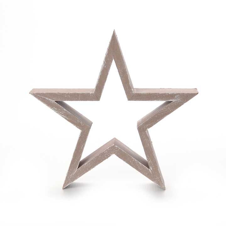 Wooden Star - Brown