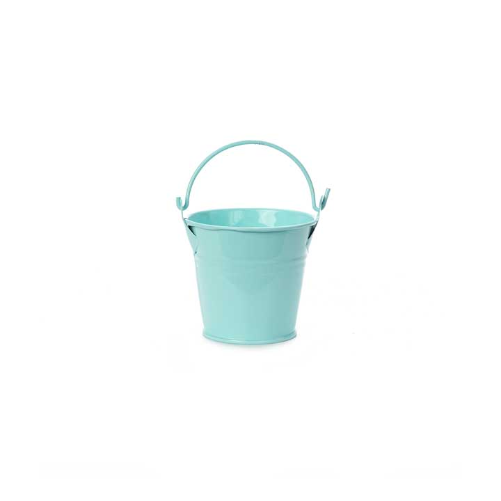 Cyan Bucket Planter - 6 cm