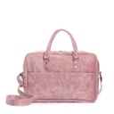 Metro Laptop Bag - Pink Chrome Tanned Leather - 15"