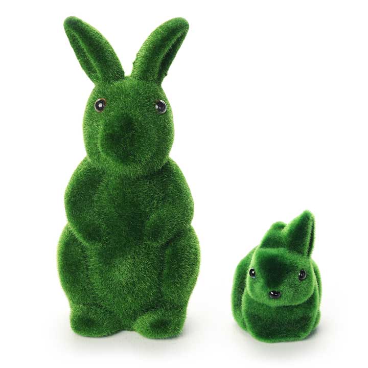 Artificial Moss Rabbit Set